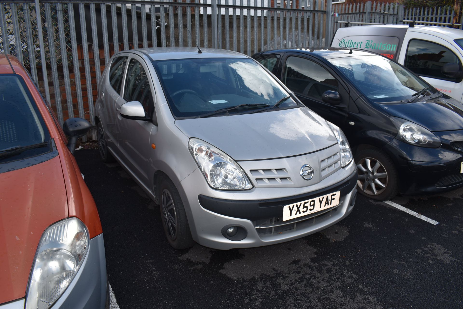 *Nissan Pixo Pure Drive (five door, silver) Reg: YX59 YAF, Mileage: 67661