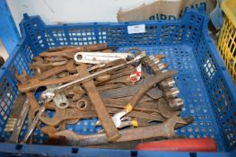 Assorted Tools; Spanners, Chisels, Pliers, etc.