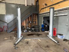 *Space SRL Two Post Ramp, Lift Capacity: 3200kg, Model: SDC2306 C3K LC3LK YoM: 2020