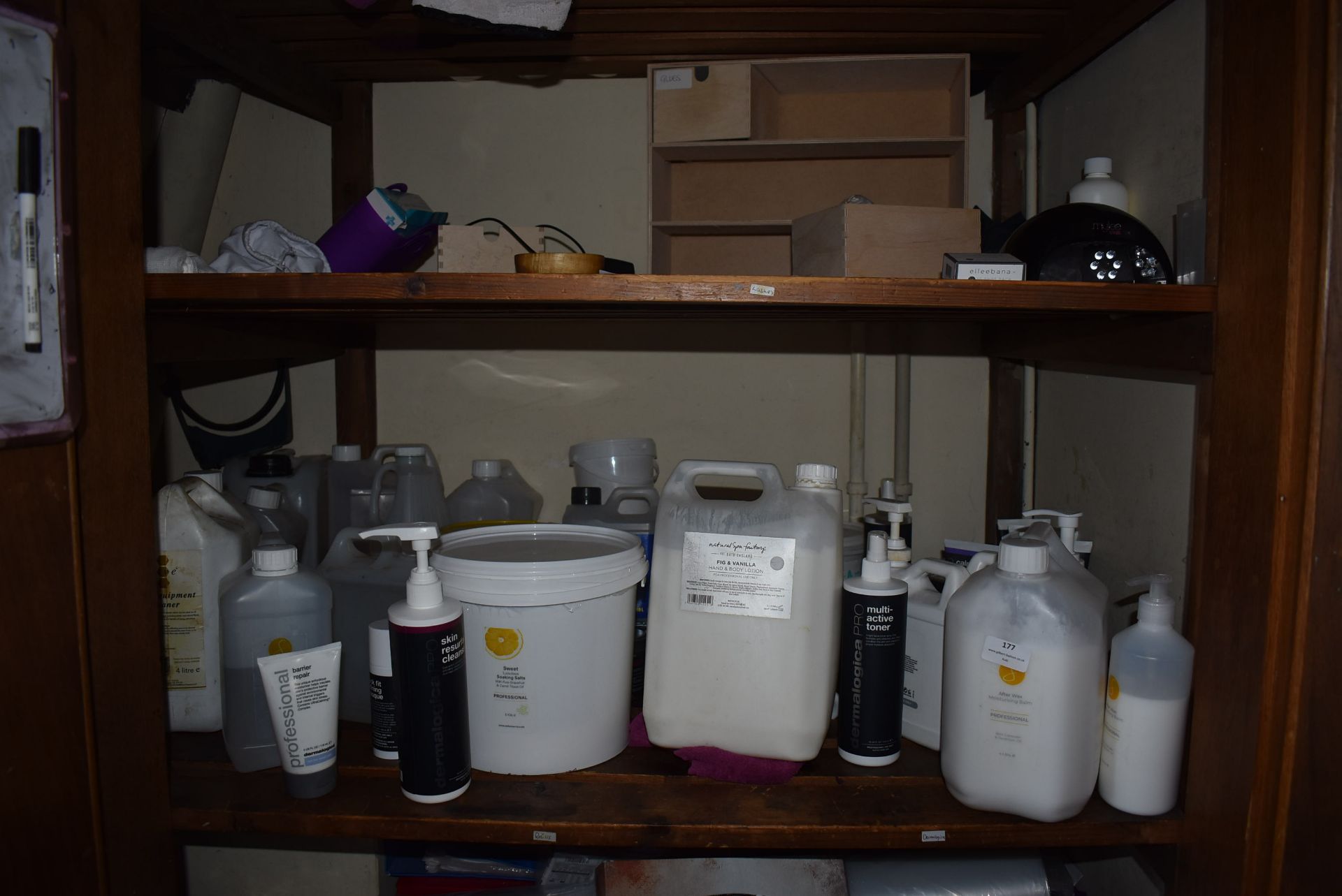 *Full and Part Containers Assorted Beauty Products; Wax Equipment Cleaner, After Wax Moisturiser, - Image 3 of 3