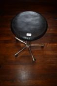 *Hair Stylists Gas-Lift Stool on Chrome Pedestal