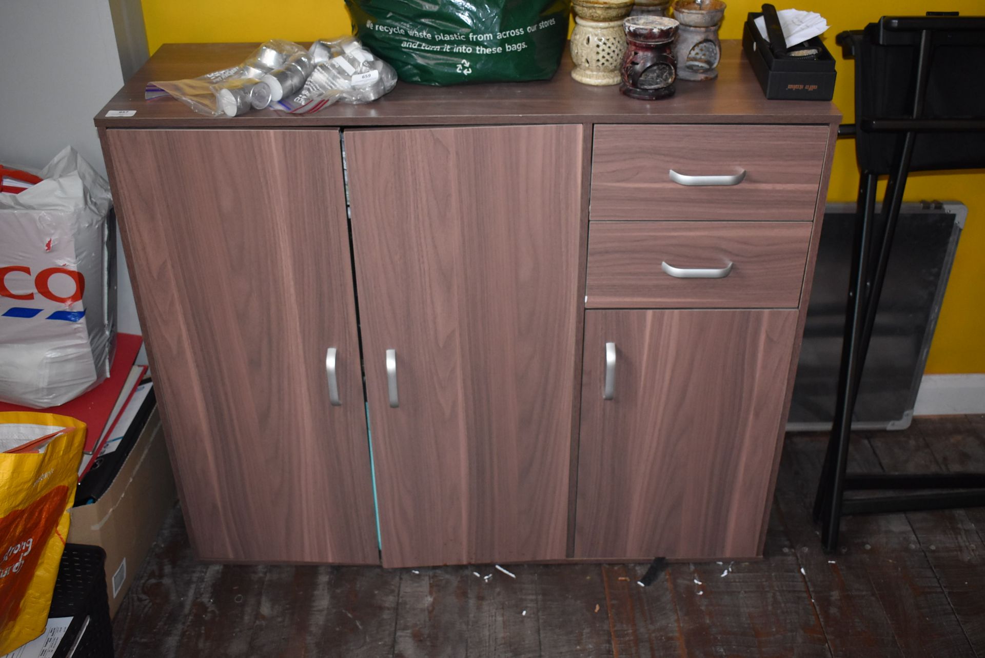 *Woodgrain Effect Storage Cupboard