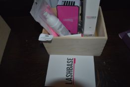 *Box of Eyelash Applicators, Sterilised Water, Eyelash and Eyelid Cleaner, etc.