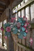 *Artificial Hanging Basket Floral Display