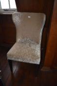 *Crushed Velvet Wingback Chair