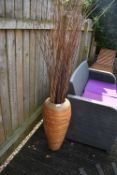 *Planter Containing Willow Sticks