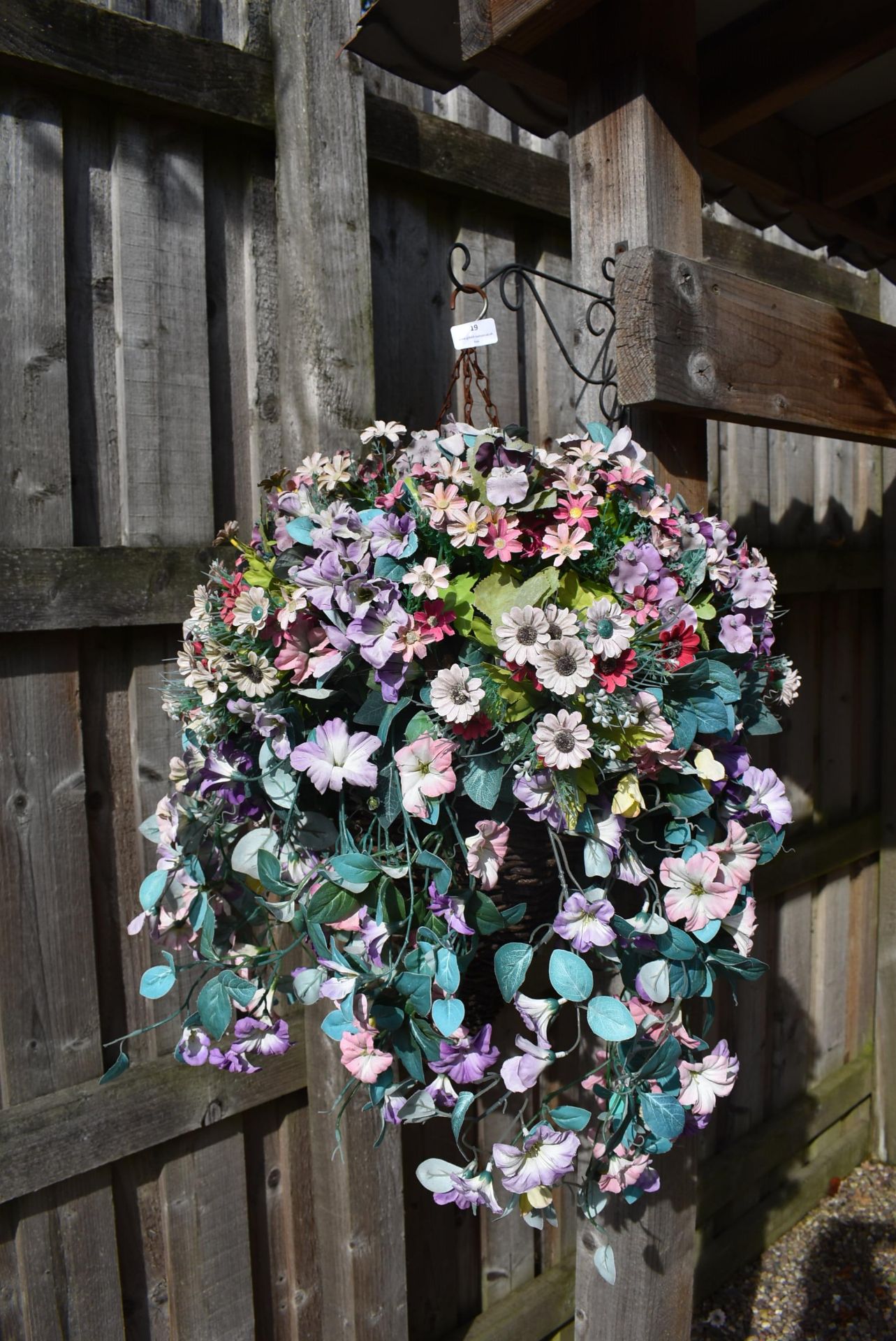 *Artificial Hanging Basket Floral Display
