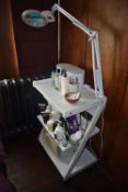 *Beauticians Trolley with Anglepoise Lamp and Magnifier