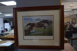 Framed Race Horse Print - Istabraq Champion Hurdle