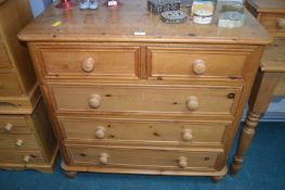 Solid Pine Two over Three Bedroom Chest