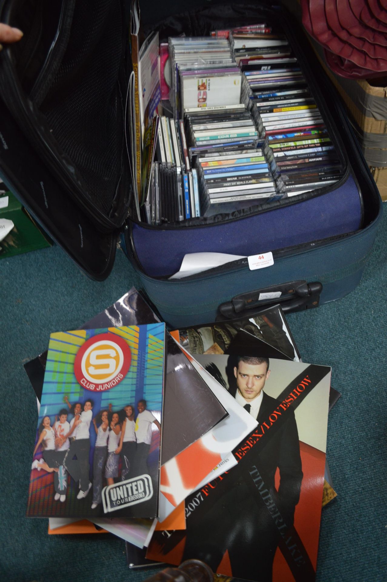 Suitcase Containing CDs and Concert Programmes