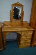 Solid Pine Dressing Table with Mirror