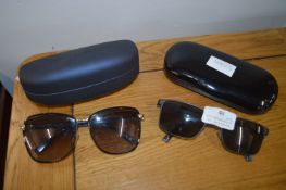 Two Pairs of Sunglasses Julian Beaumont & Longchamp