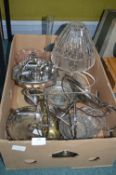 Box of Glassware and Plated Ware