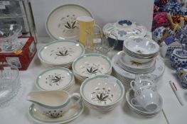 Quantity of Pottery Plates, Cups & Saucers, Casser