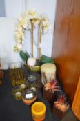 Decorative Candles, Artificial Flowers, etc.