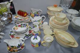 Royal Norfolk Fruit Pattern Tableware plus Pear Pa