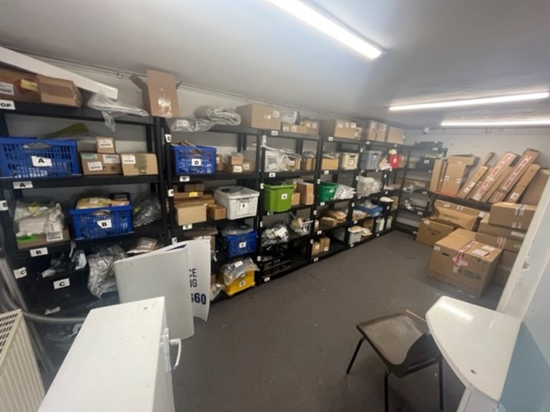 *Approx £60,000 worth of New Small Domestic Appliance Spare Parts to suit Hotpoint, Hoover, Siemens,