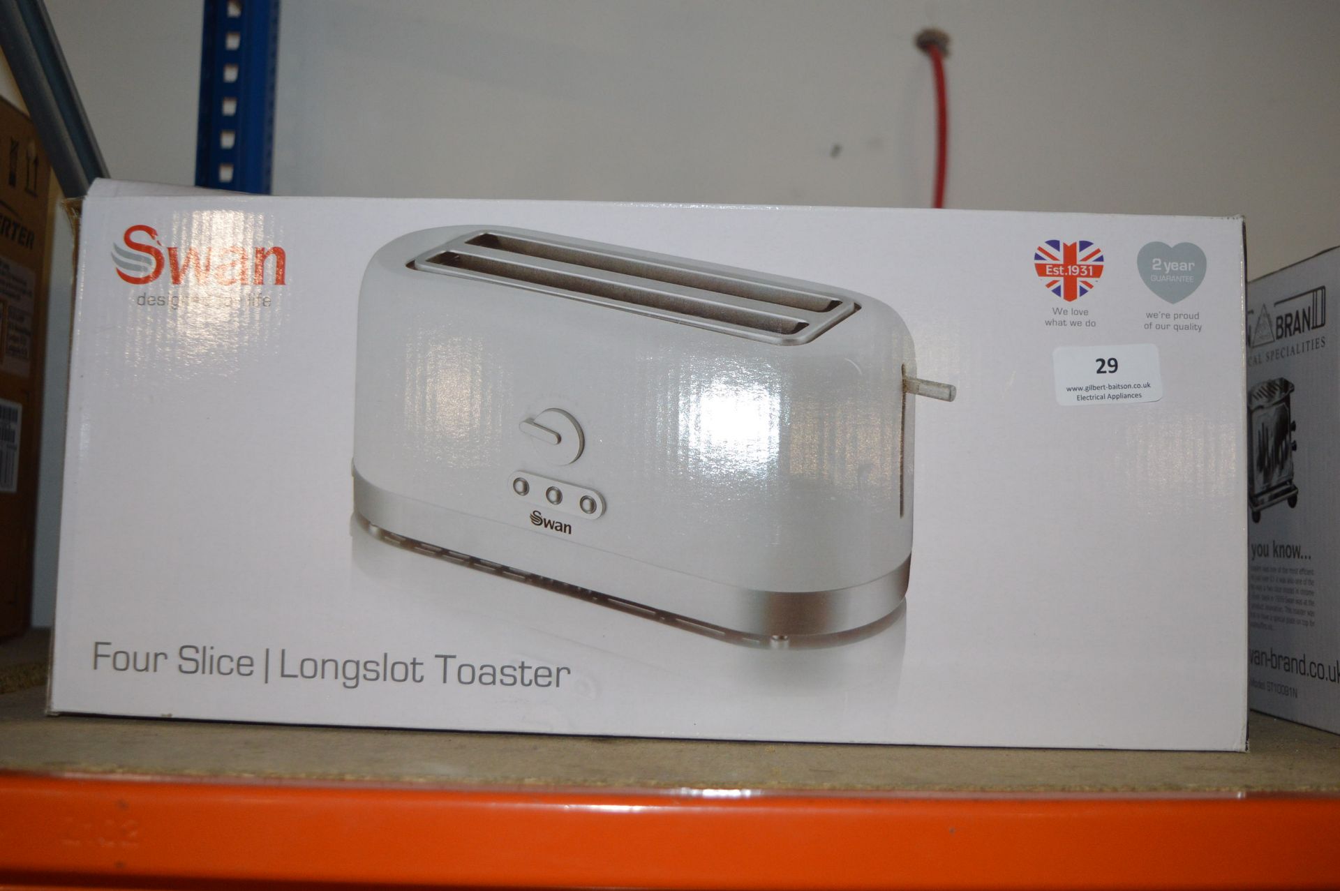 *Swan Four Slice Longslot Toaster