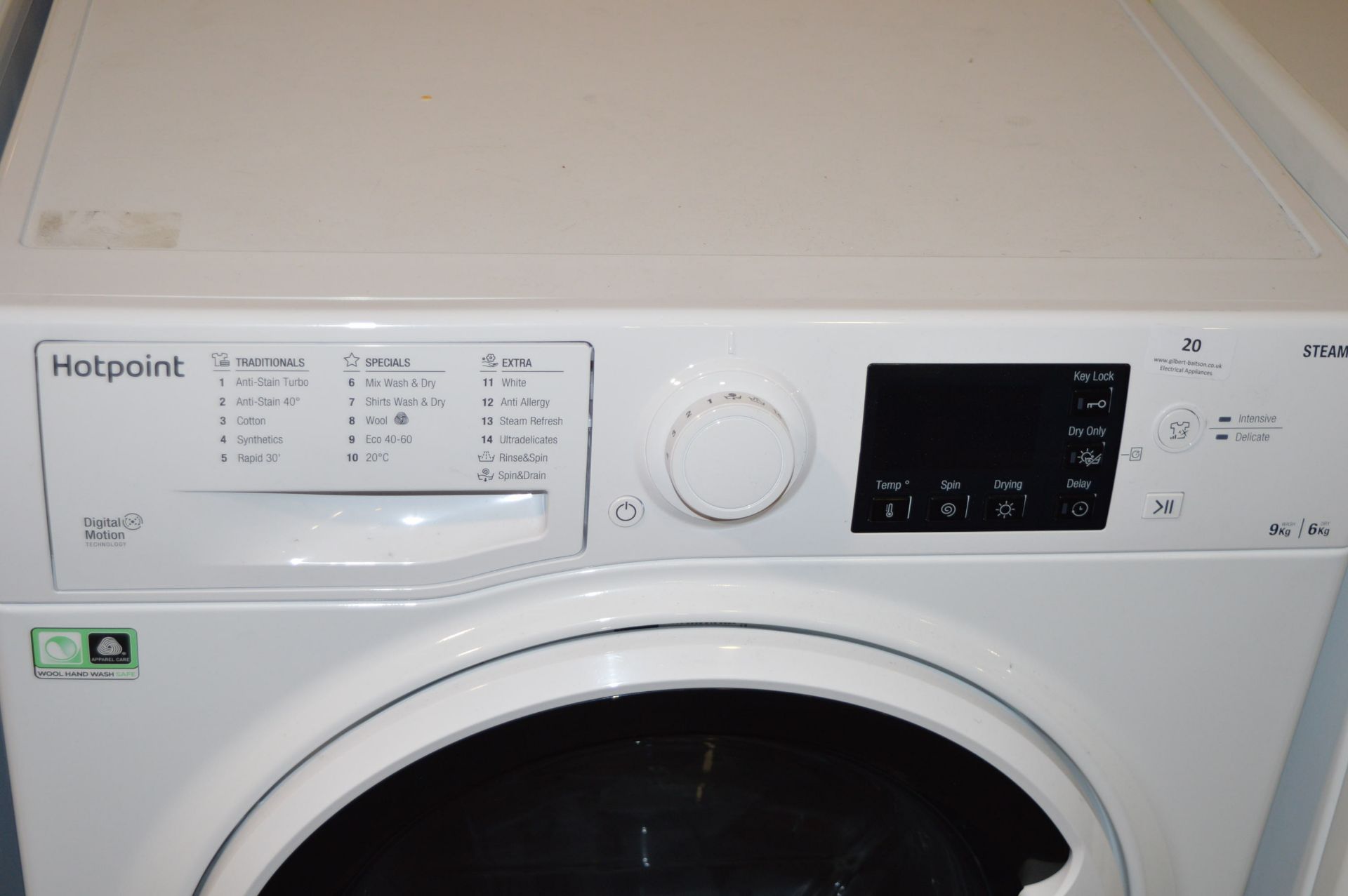 *Hotpoint RDG9643W Washer Dryer - Image 2 of 3
