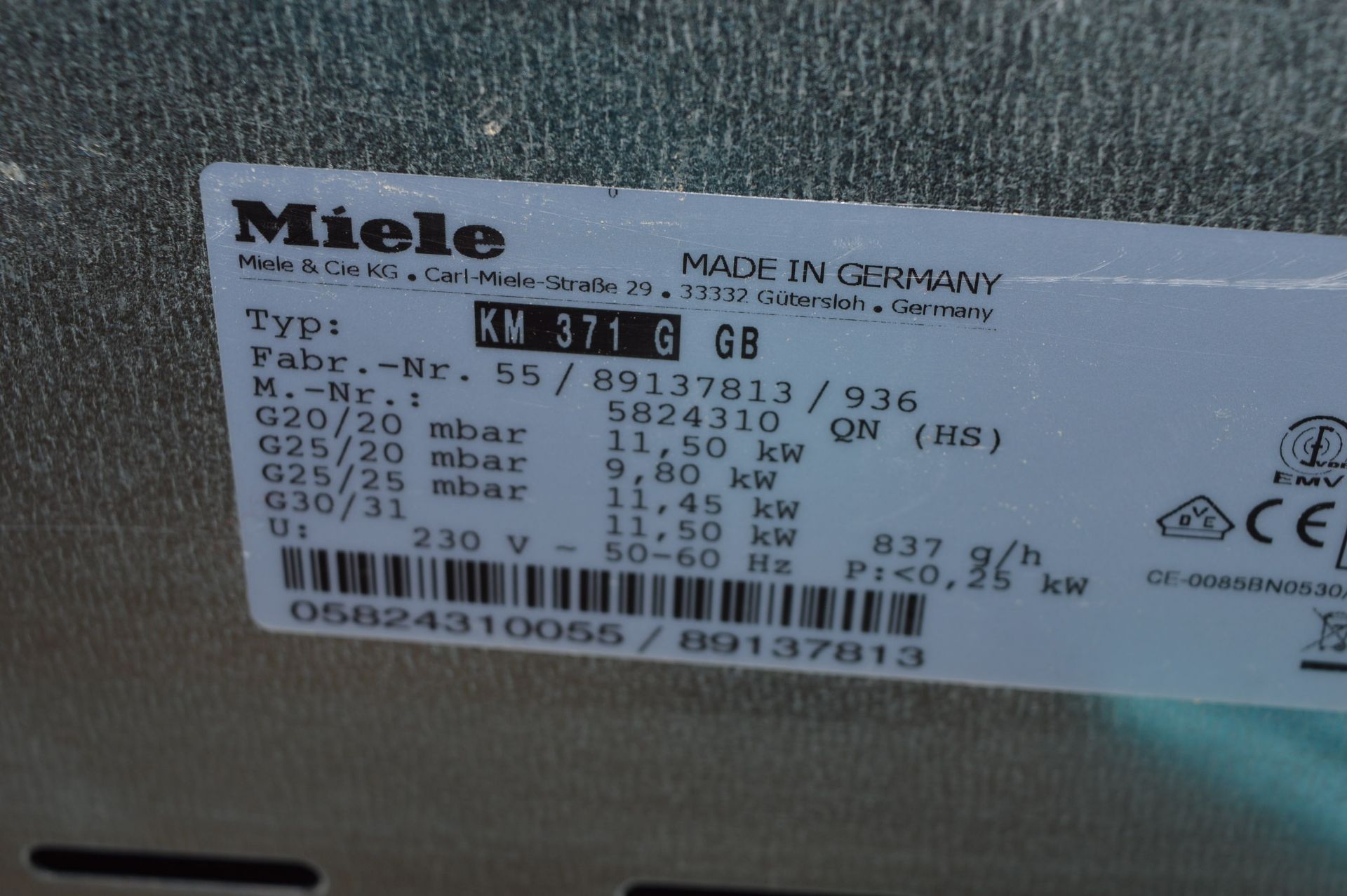 *Miele KM371G Five Burner Gas Hob - Image 2 of 2