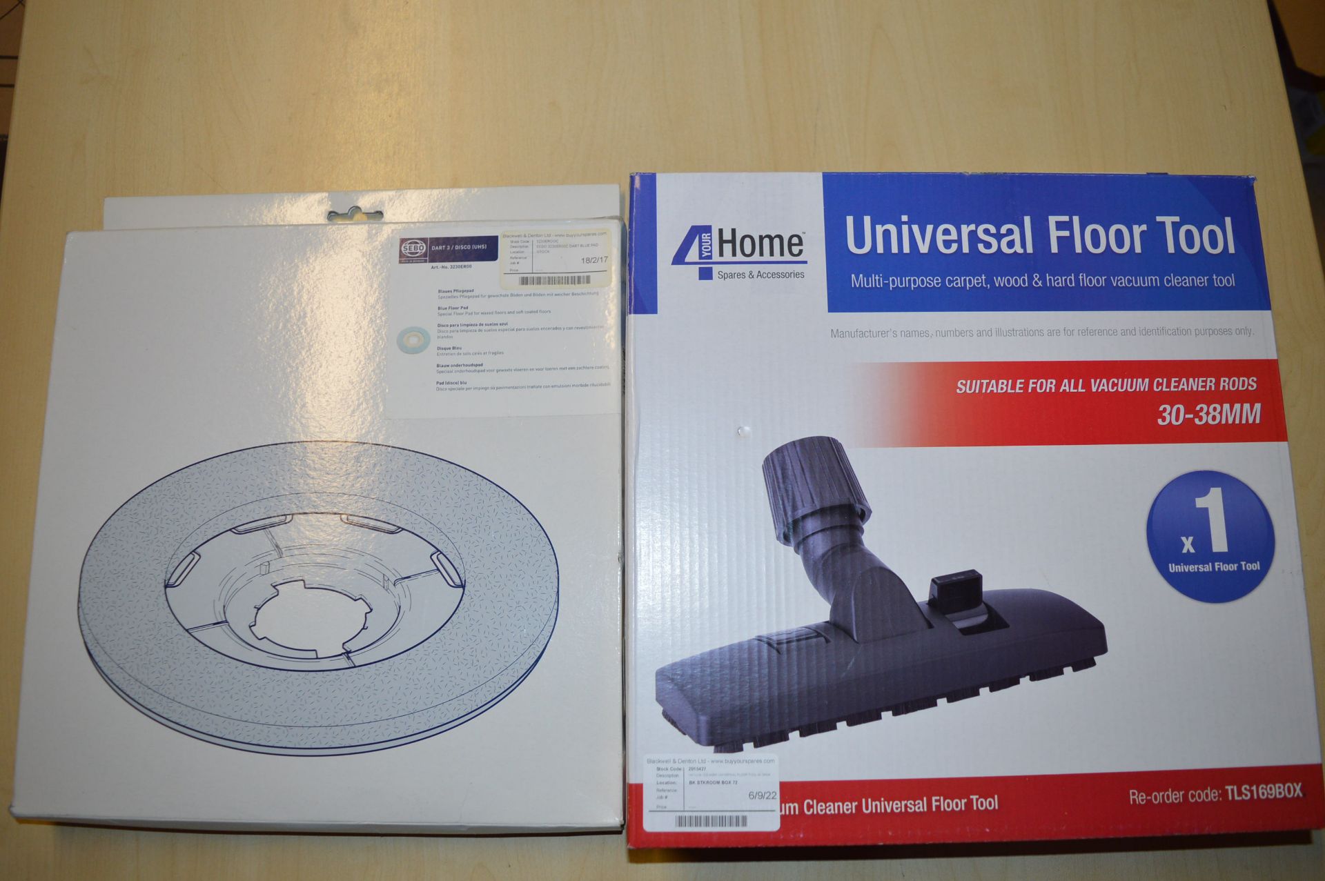 *4 Your Home Universal Floor Tool, and a Sebo Blue