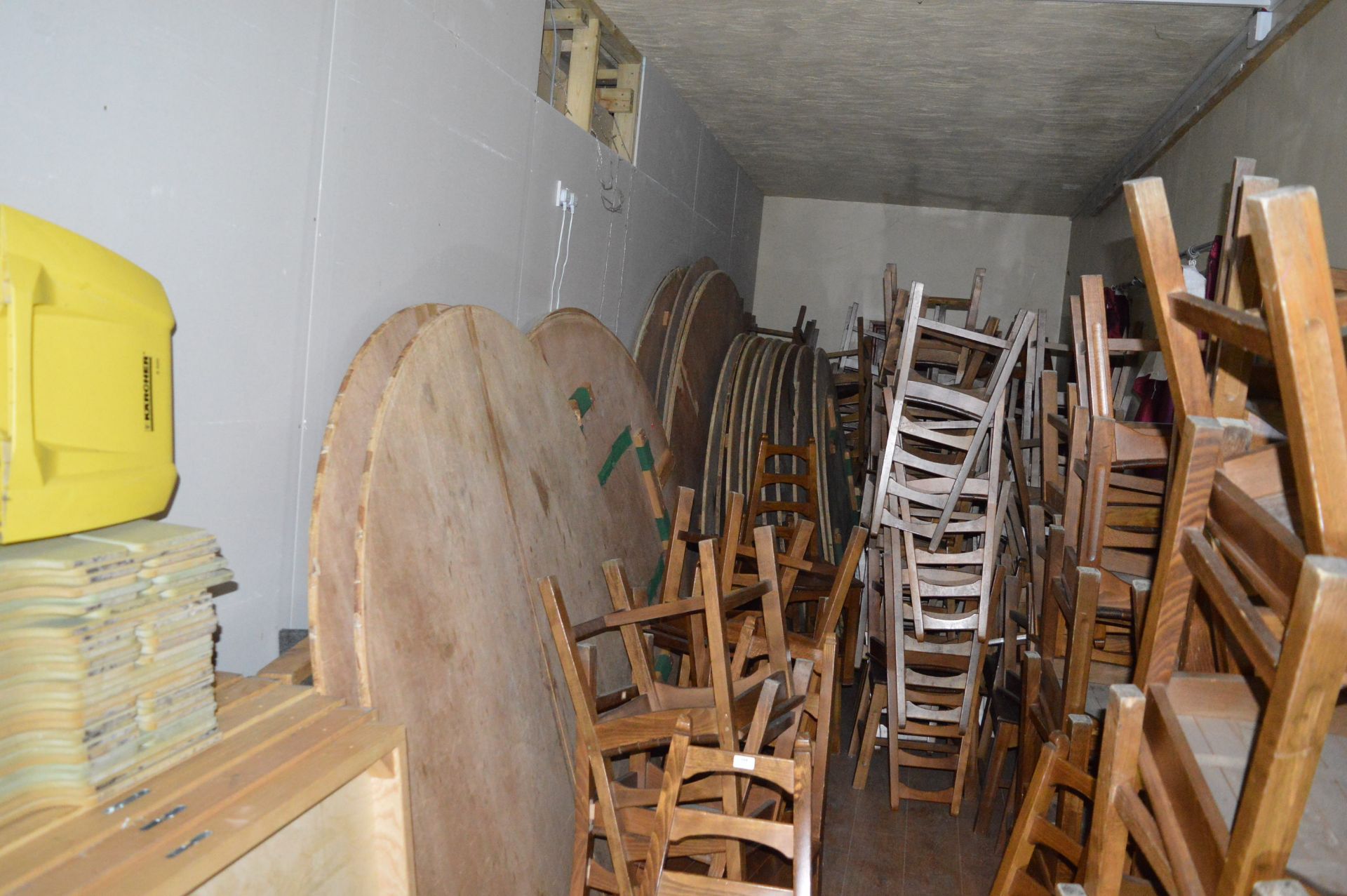 *~16 Banqueting Tabletops and 60+ Chairs (this lot is located at Trinity Hotel, Hedon Road, Hull,