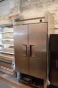 True Refrigeration Stainless Steel Double Door Refrigerator (240v)