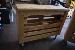 Storage Unit/Mobile Bench on Wheels ~1.3m long