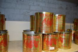 Ten Empty Display Tins of Italian Tomatoes