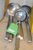 * ~8 Large Stainless Steel Ladles