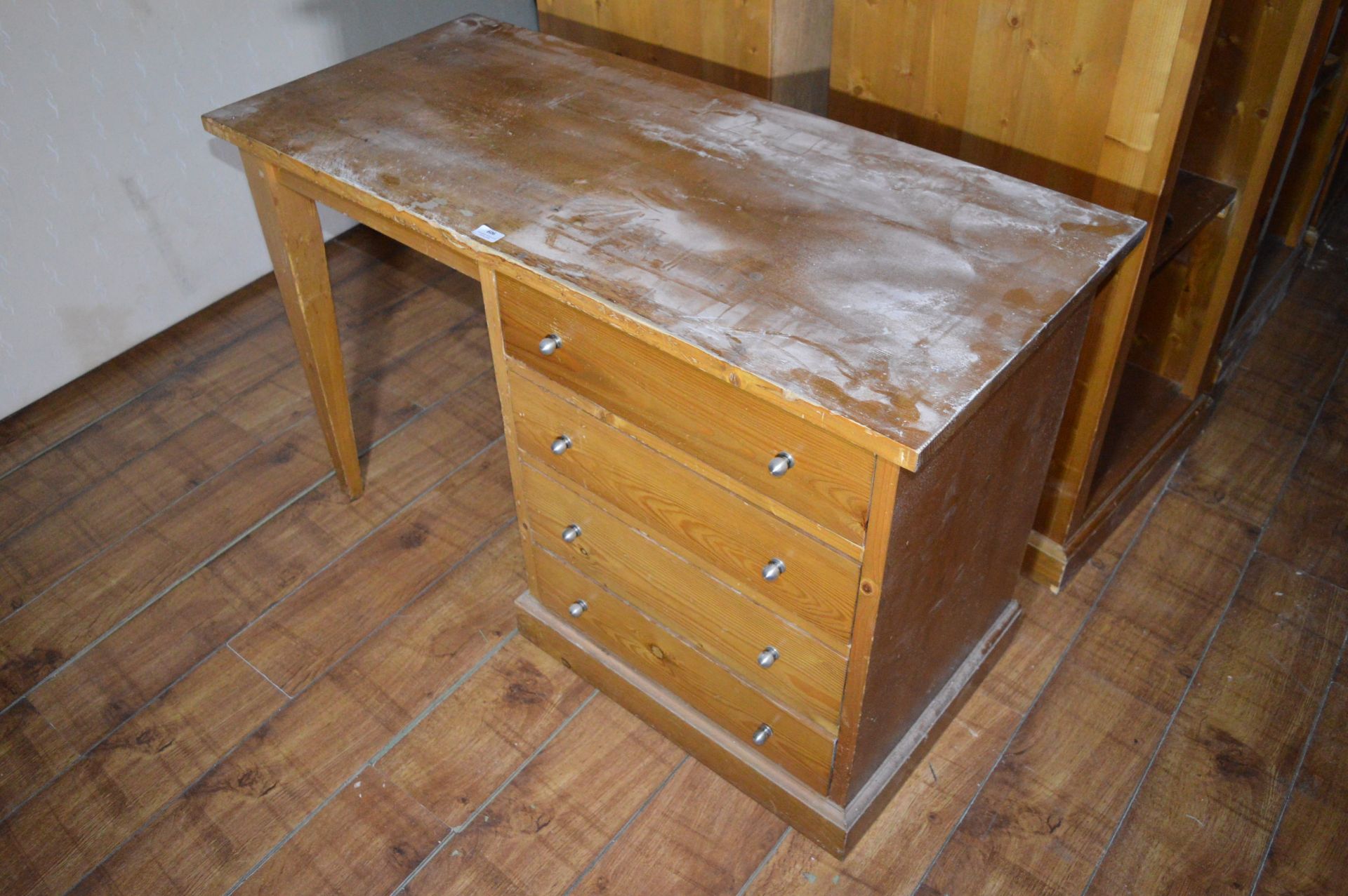 *4ft Pine Dressing Table with Four Drawers (this lot is located at Trinity Hotel, Hedon Road,