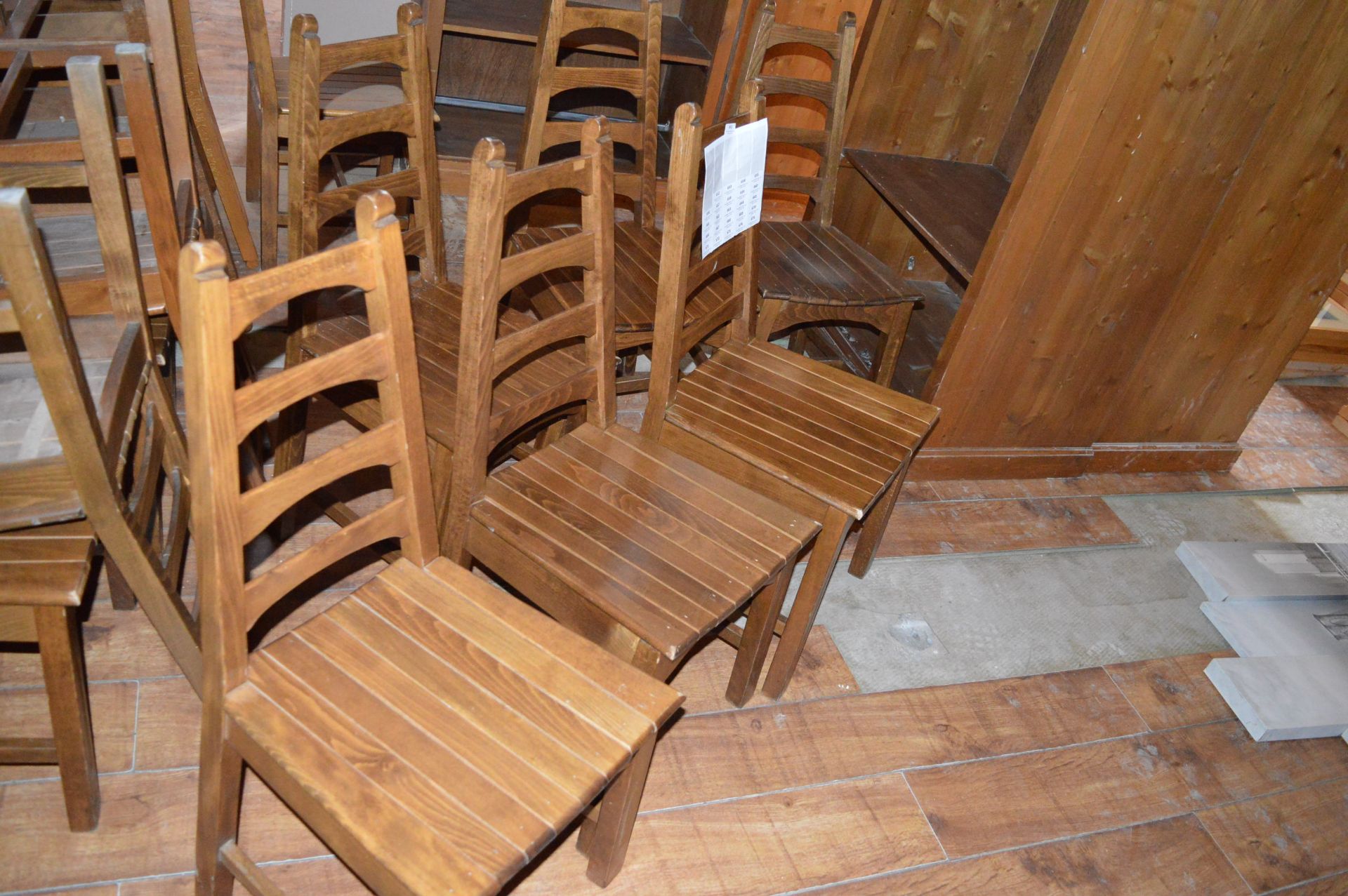 *Six Solid Wood Dining Chairs (this lot is located at Trinity Hotel, Hedon Road, Hull, HU9 1NU)