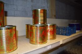 Five Empty Display Tins of Italian Tomatoes