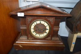 Victorian Oak Cased Mantel Clock