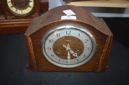 1930's Oak Mantel Clock