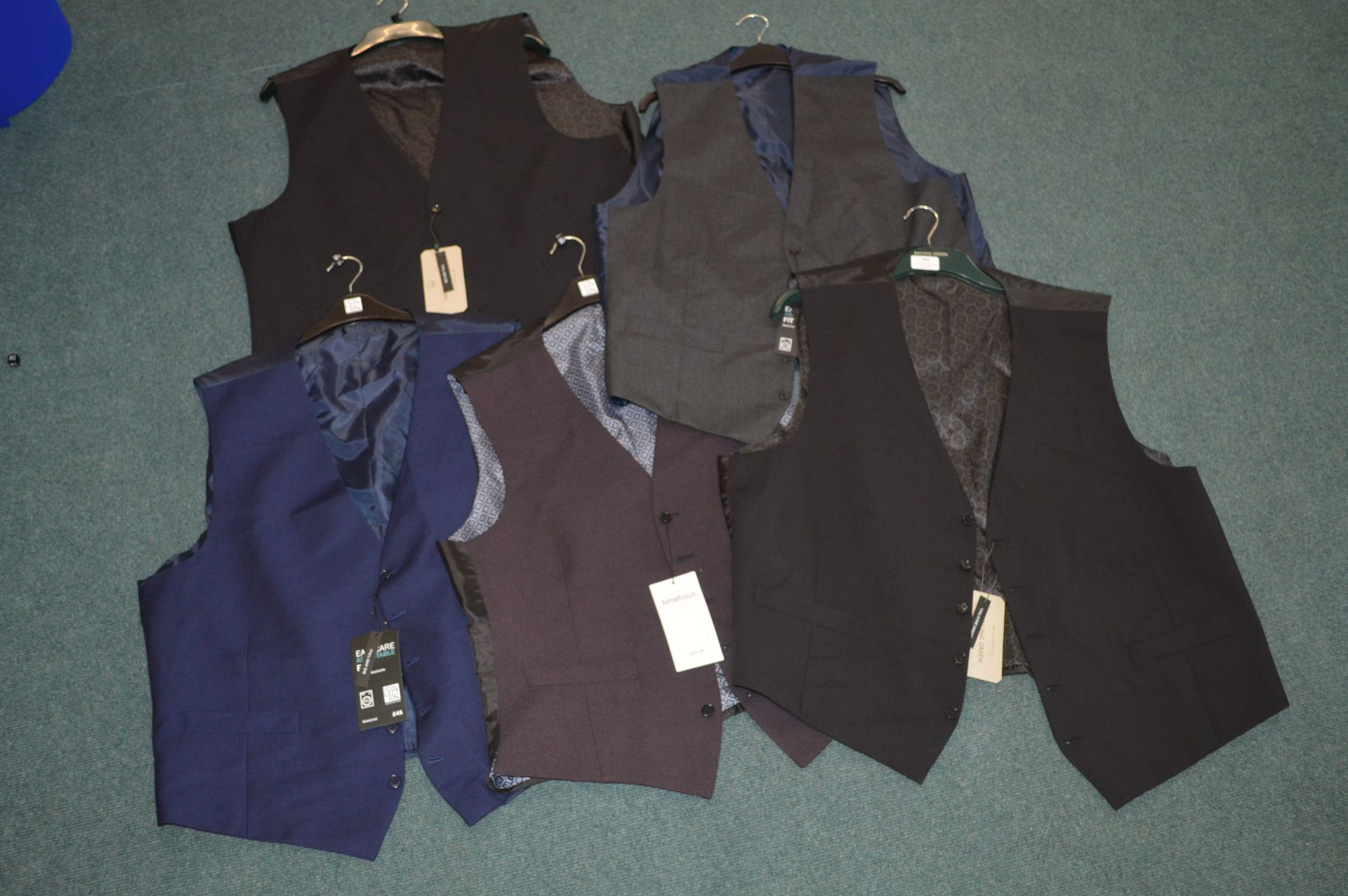 *Five Gents Waistcoats (mixed sizes)