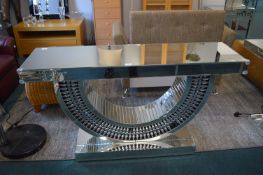 Tiled Mirrored Console Table (some imperfections)