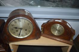 Two Edwardian Mantel Clocks