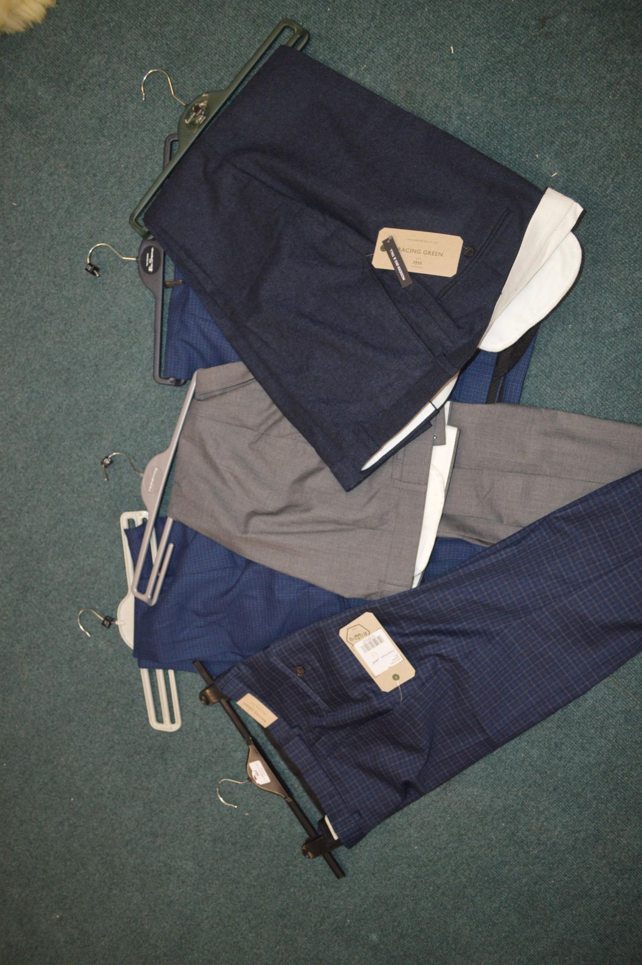 *Five Pairs of Gents Suit Trousers (mixed colours