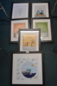 *Six Framed Motivational Prints