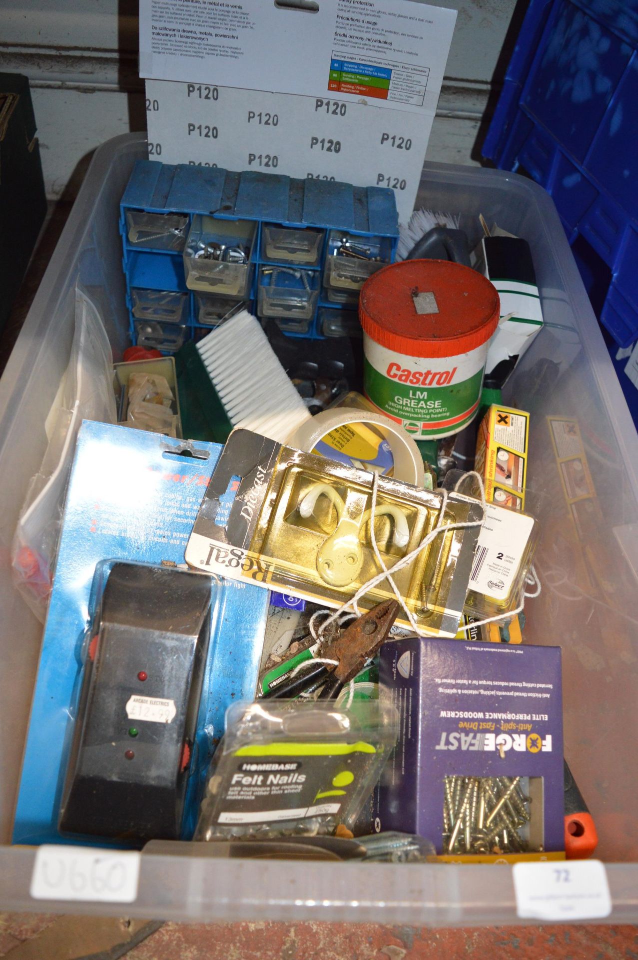 Quantity of Decorating Equipment, Screws, Pliers,