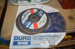 *300mm Dry Diamond Blade, and Three Other Discs