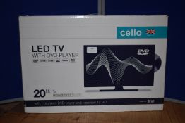 *Cello 20" LED TV with DVD Player