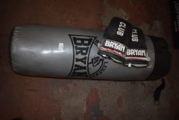Bryan Weighted Punchbag and Padded Glover