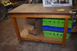 Heavy Duty Wooden Workbench