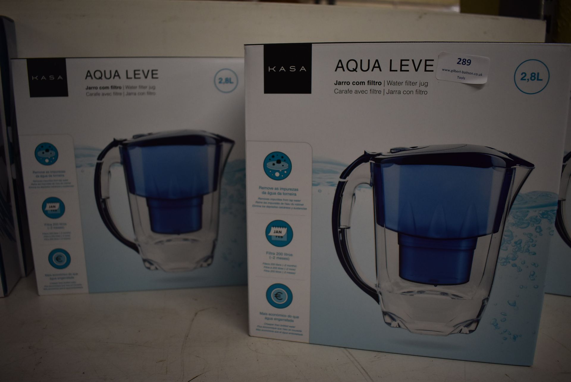 *Two Kasa Aqua Leve Water Filter Jugs