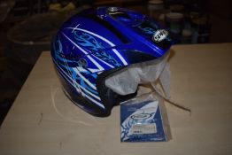 *Spada Edge Trials Blue Crash Helmet