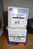 *Two Boxes of 12x3 Twin Threaded Wood Screws