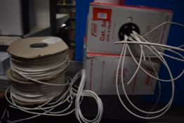 *Two Boxes of Cat 5e UTP 4 Pair Cable and Two Reel